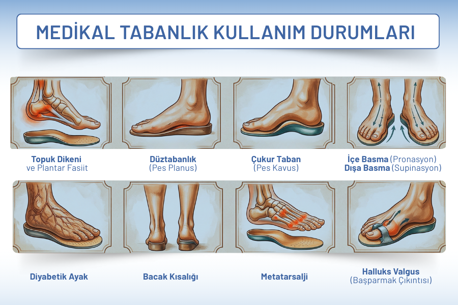 medikal tabanlık kullanım durumları