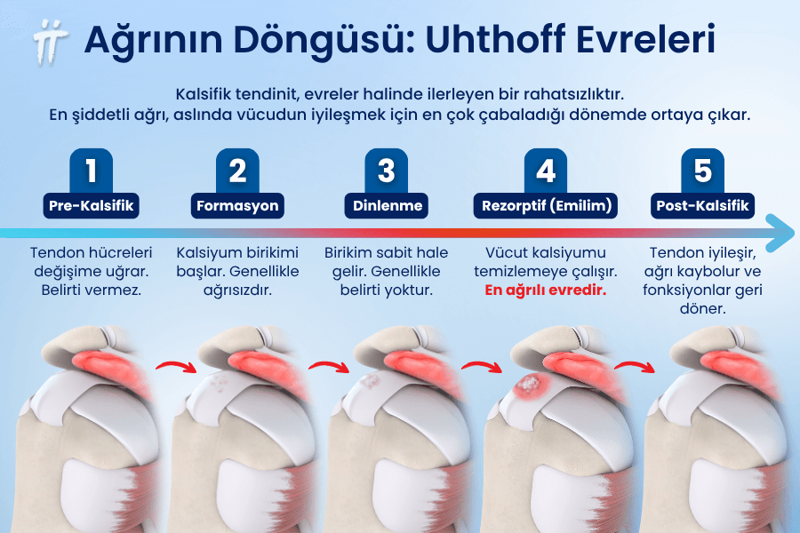 Kalsifik Tendinitin Evreleri ve Uhthoff Döngüsü